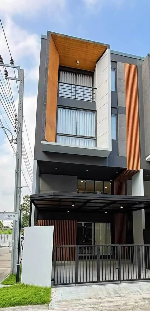 ให้เช่าทาวน์โฮม 3.5 ชั้น SHIZEN พัฒนาการ 32 หลังมุม 210 ตร.ม. - ภาพที่ 1 จาก 12