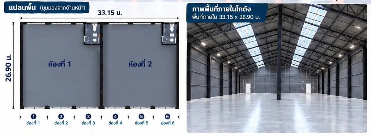 ให้เช่าโกดังสร้างใหม่พร้อมออฟฟิศ ถนนนครไชยศรี ดุสิต - ภาพที่ 3 จาก 3